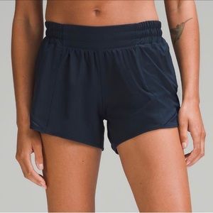 Lululemon Navy ‘4 Hotty Hot Shorts